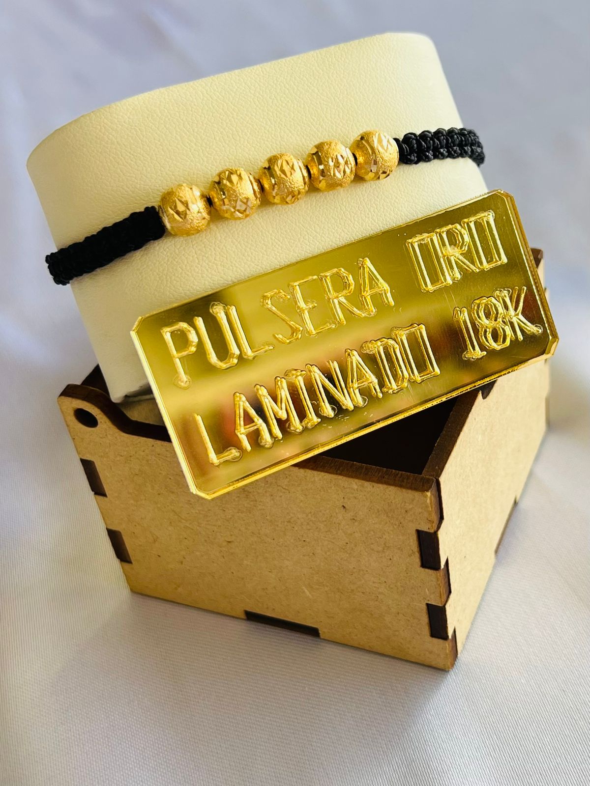 PULSERA ORO LAMINADO 18K BALIN #8