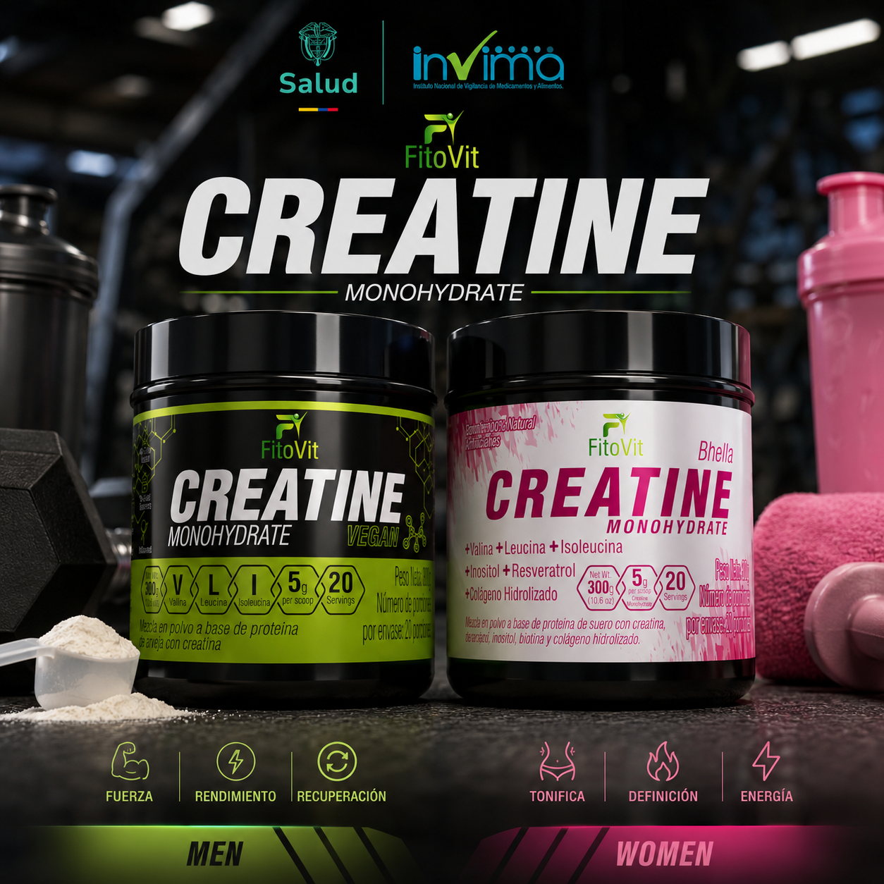 creatine monohydratada 300gr MEN/Bhella