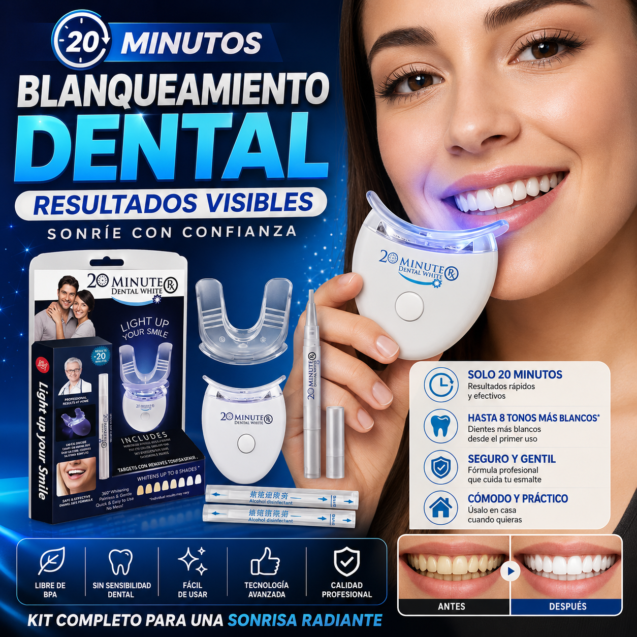 Kit De Blanqueamiento Dental