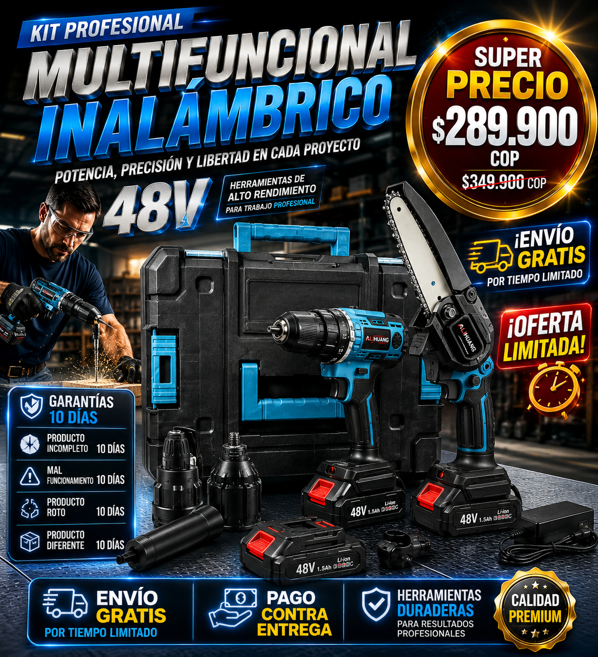 MasterTool + HIDROLAVADORA 48V PRO