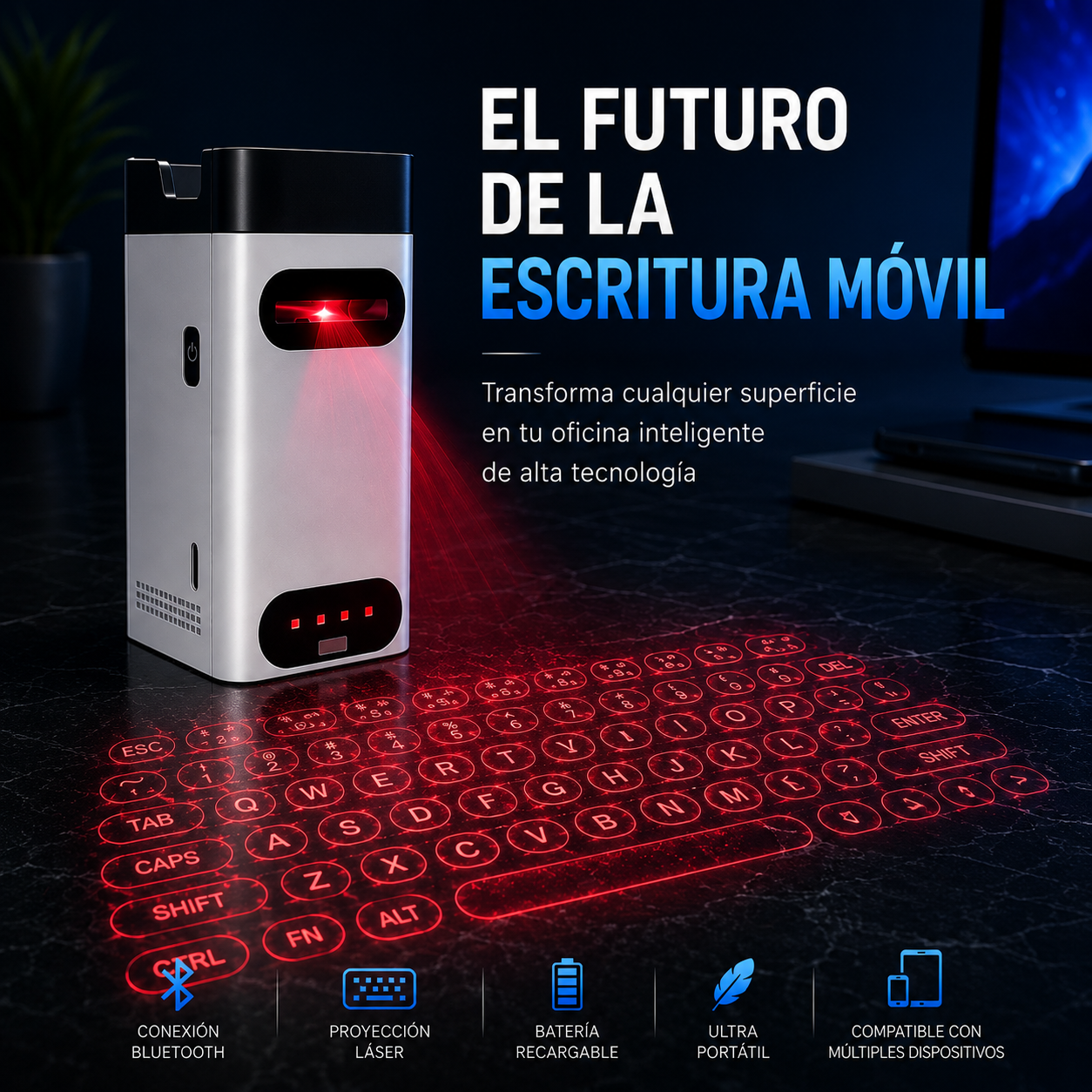 Teclado Virtual Bluetooth